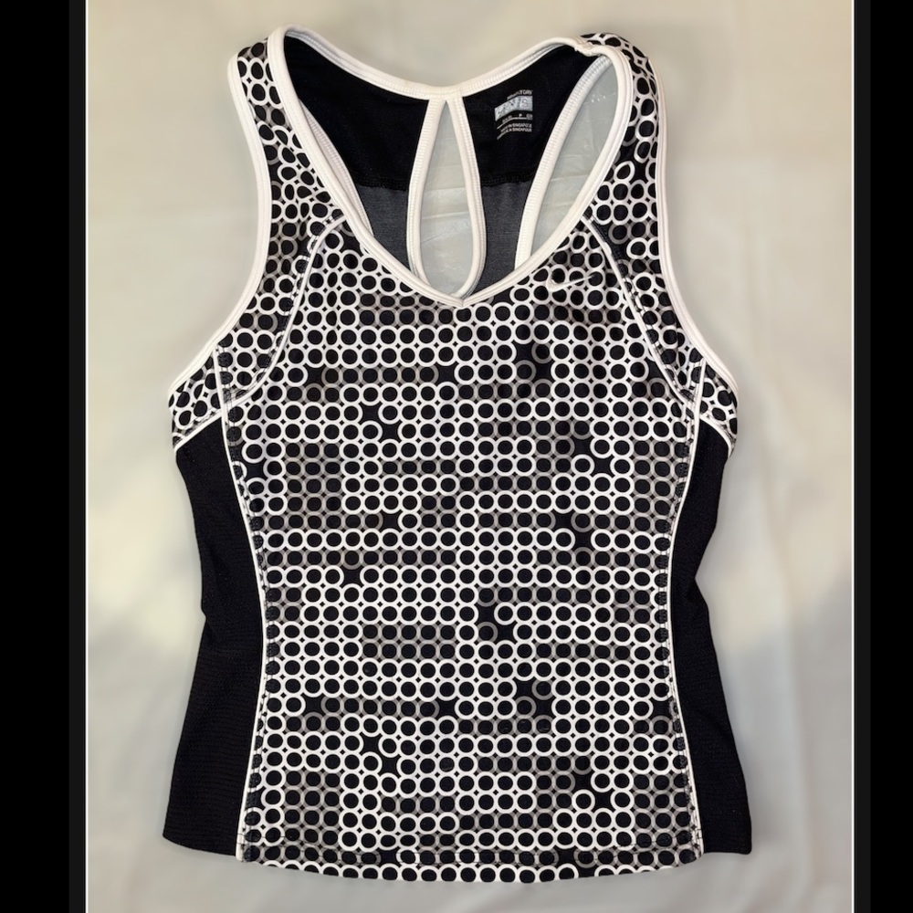 Nike Fit-Dry Black & White Racerback Tank Top S